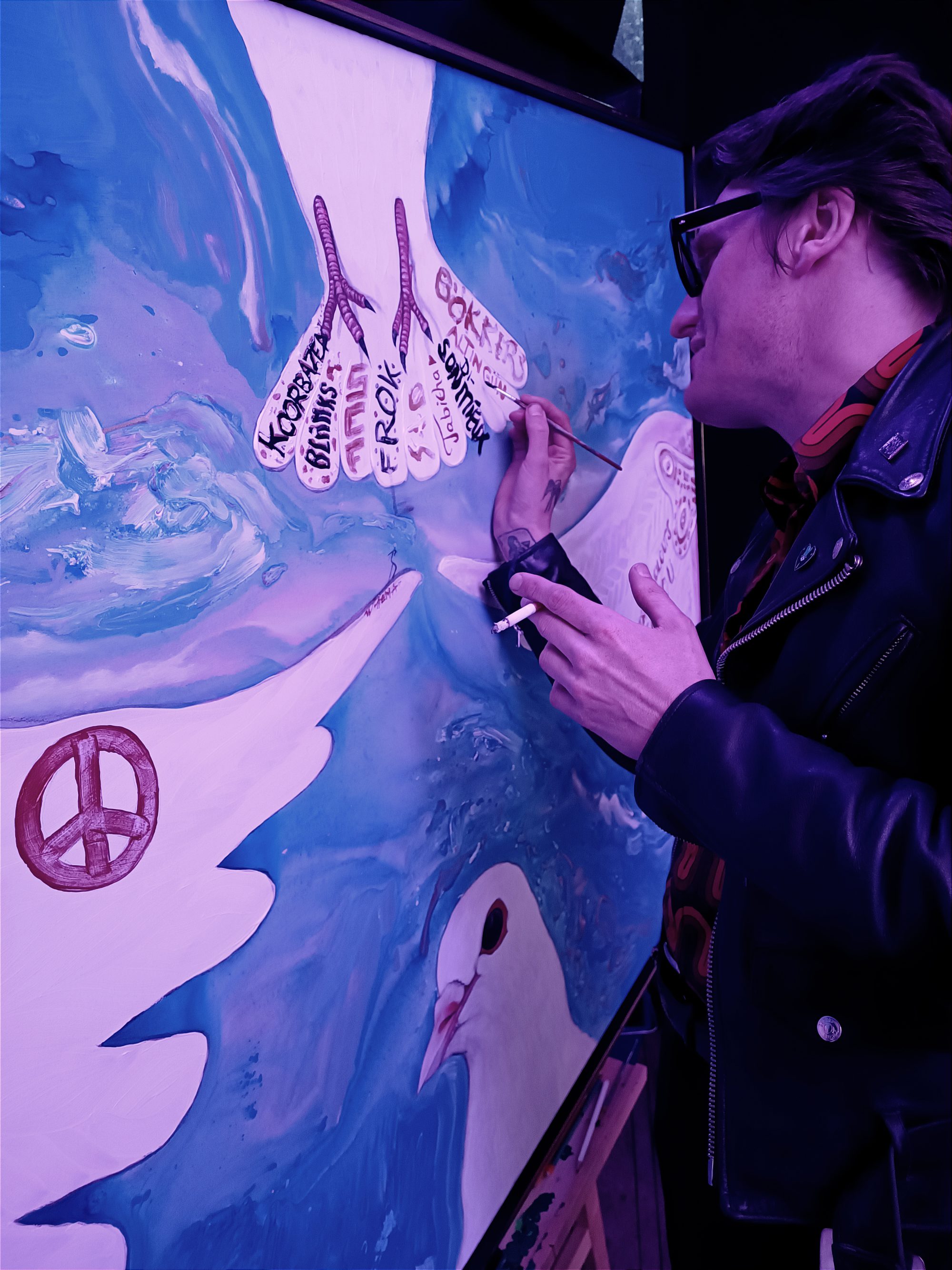 4 Doves – Team-Artwork by Dennie Boxem Bevrijdingsfestival BFO 5 mei – contribution Spike Di-rect